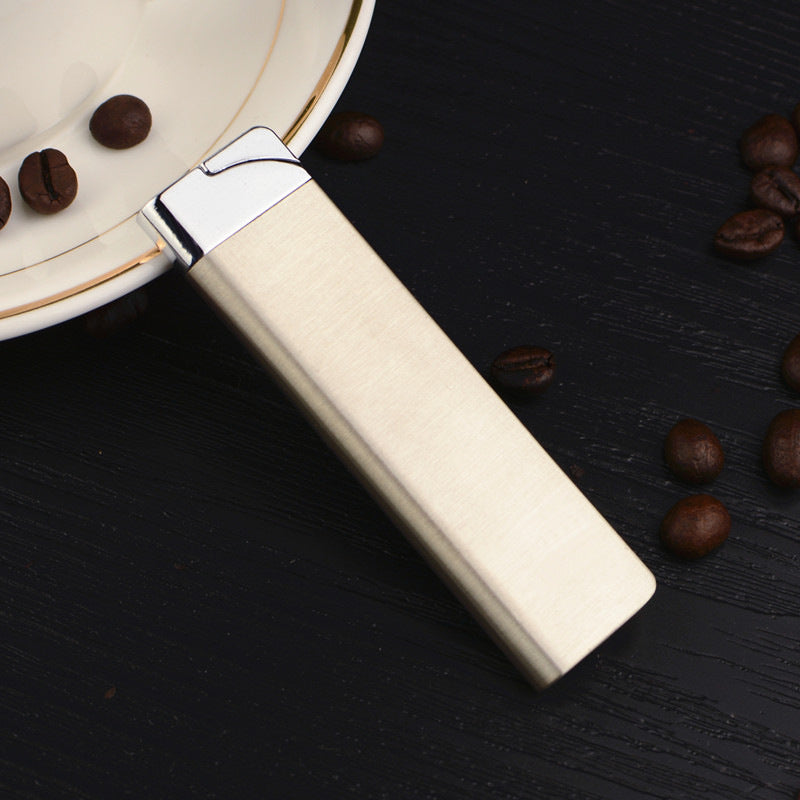 Premium 6" Slim Windproof Green Flame Refillable Lighter