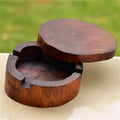 Rustic Natural Timber Wooden Ashtray