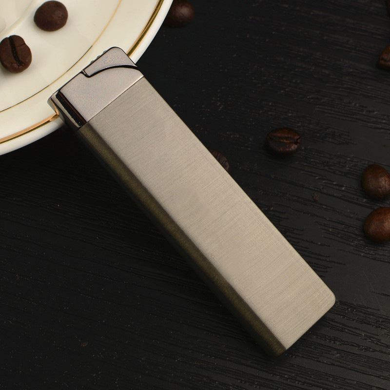 Premium 6" Slim Windproof Green Flame Refillable Lighter