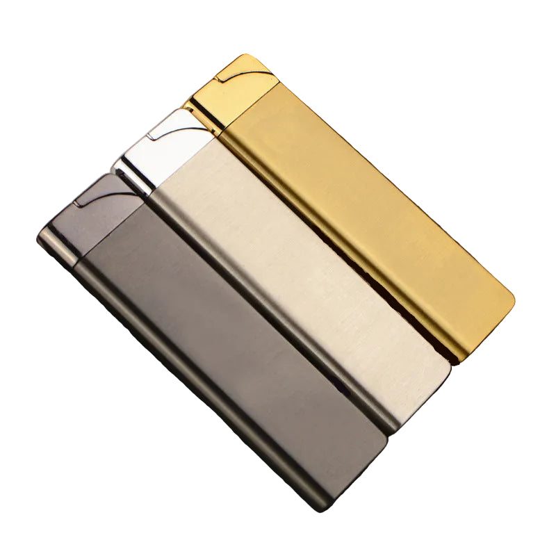 Premium 6" Slim Windproof Green Flame Refillable Lighter